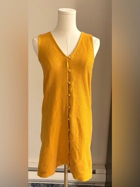 Texture & Thread by Madewell Button Front Tank Dress super stretch  academia